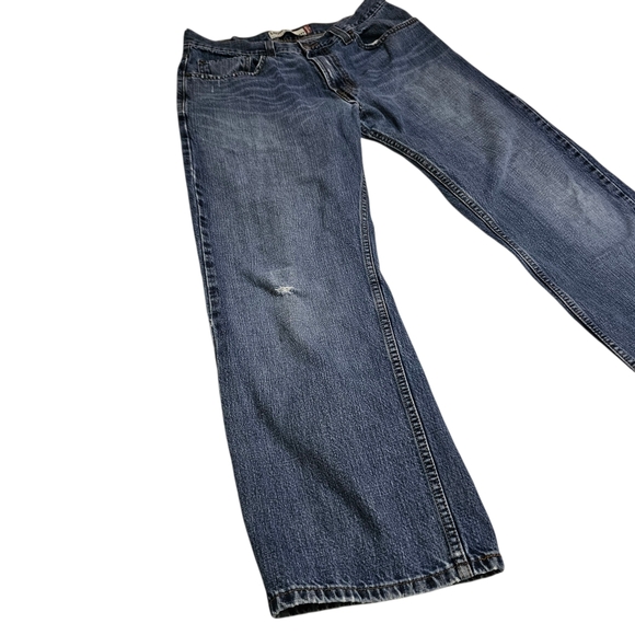 Levis 569 Loose Straight Mens Jeans 100% Cotton Lightweight Worn W32 L 30 - Picture 4 of 13